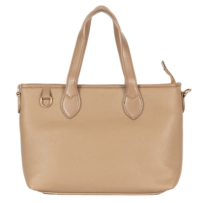 Design 5 Elegant Dual-Use Leather Bag with Gold Accents