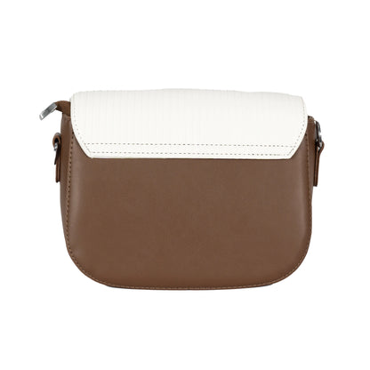 Design 16 Sleek Lined Faux Leather Sling Bag with Silver Accents & Magnetic Closure
