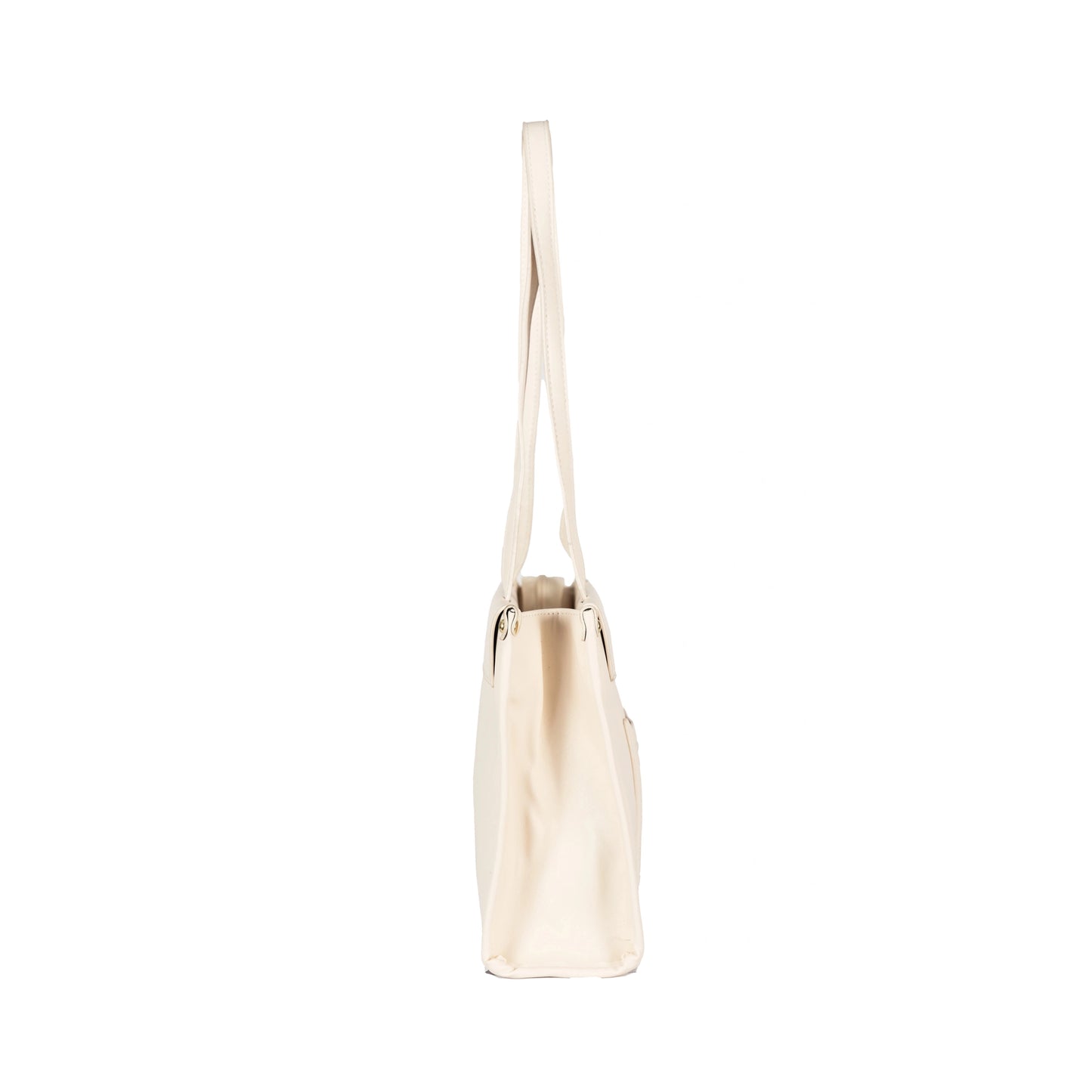 Design 12 Faux Leather Handbag with Front Pocket & Gold Accents