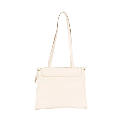 Design 12 Faux Leather Handbag with Front Pocket & Gold Accents