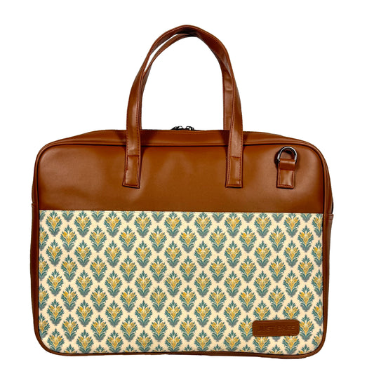 All-Over Printed Foam Leather Office Laptop Bag – Fits up to 15.5" Laptop