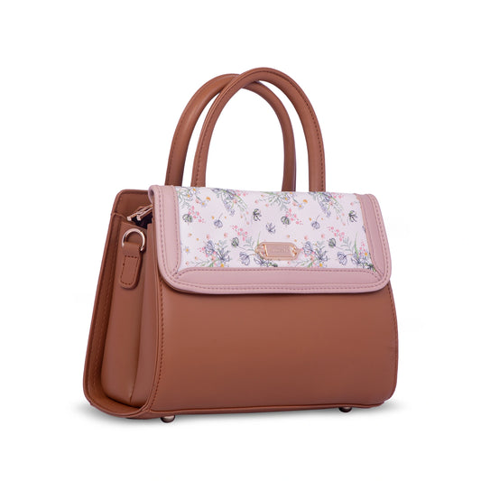 Aimleey Fleuré  – Dual Tone Handbag with Sling Strap