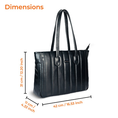 Laptop Tote Bag (Elara Soft Tote) – Work & College Bag with Padded Laptop Compartment