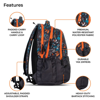 School Backpack 18"in | Age 8–11 | Grade III, IV, V, VI | 33.8L | Arbor