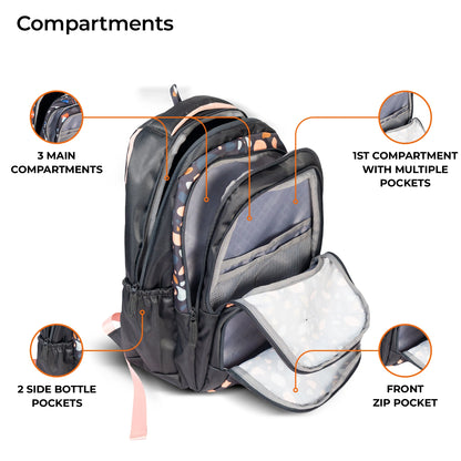 School Backpack 18"in | Age 8–11 | Grade III, IV, V,VI | 38L | Murex