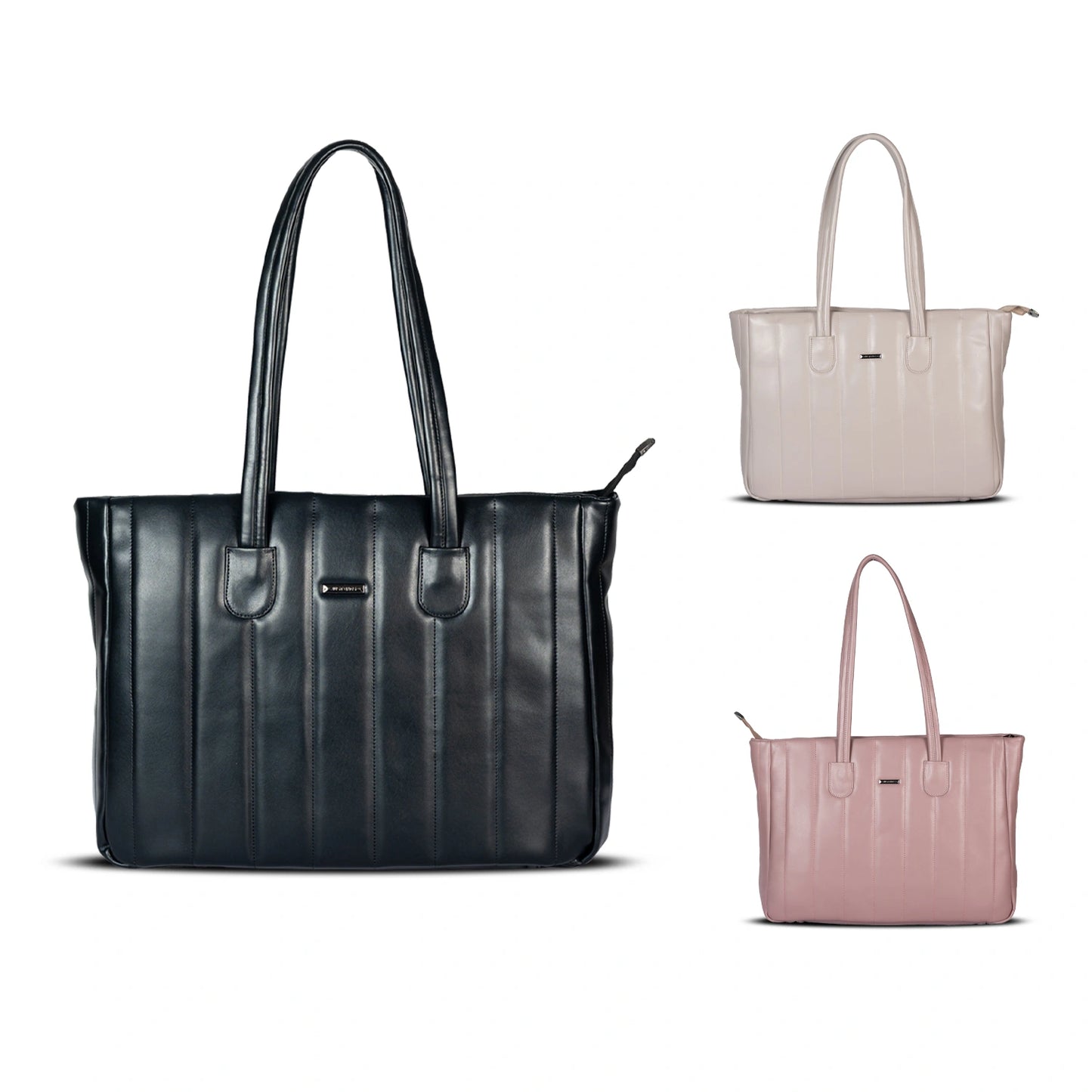 Laptop Tote Bag (Elara Soft Tote) – Work & College Bag with Padded Laptop Compartment