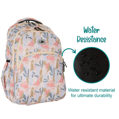 JB Printed (19inch)(47cm) Backpack(4zip) – Stylish & Spacious for School & College