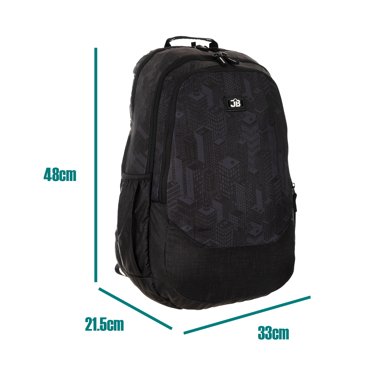 Shadow Trek School/College Backpack for 9 years & above - 19 Inch (Black)