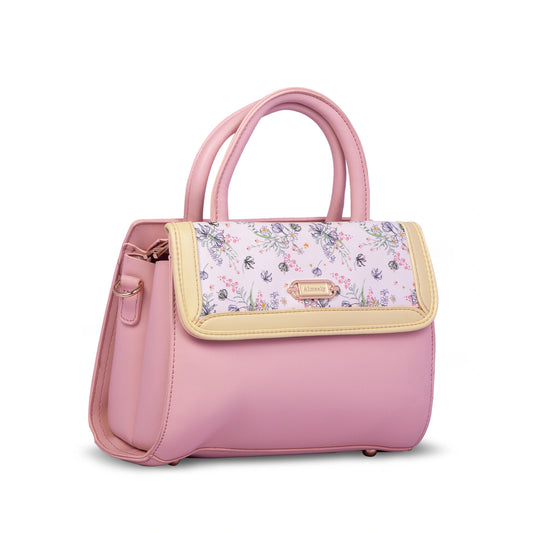Aimleey Fleuré  – Dual Tone Handbag with Sling Strap