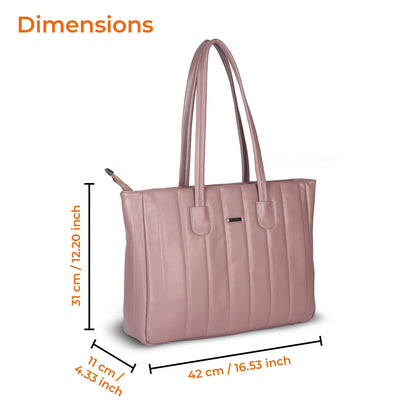 Laptop Tote Bag (Elara Soft Tote) – Work & College Bag with Padded Laptop Compartment