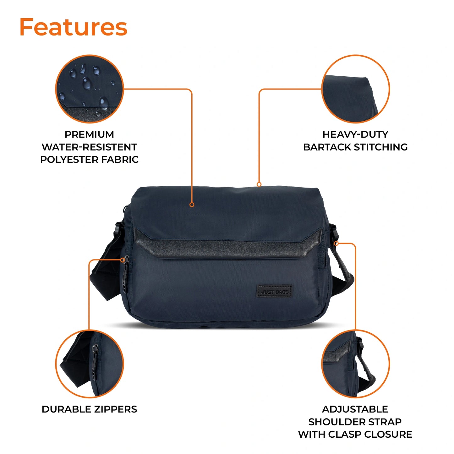 Cross Body Sling Bag For Men & Women