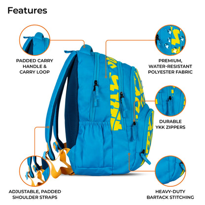 School Backpack 17"in | Age 8–10 | Grade III, IV, V | 25L | Mosaic