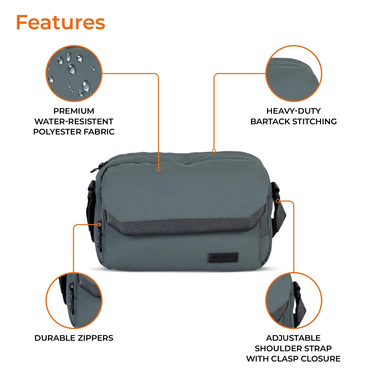 Cross Body Sling Bag For Men & Women