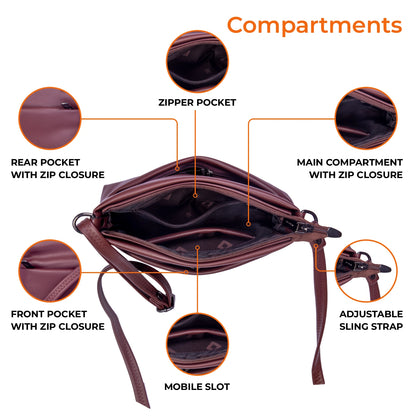 JustBags Sleek Stride Sling Bag