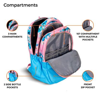 School Backpack 18"in | Age 8–11 | Grade III, IV, V, VI | 33.8L | Arbor