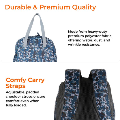 Secondary School 34L Backpack & 8L TiffinBag Combo for Kids – 18 Inches & 10.5 Inches | Age 9+