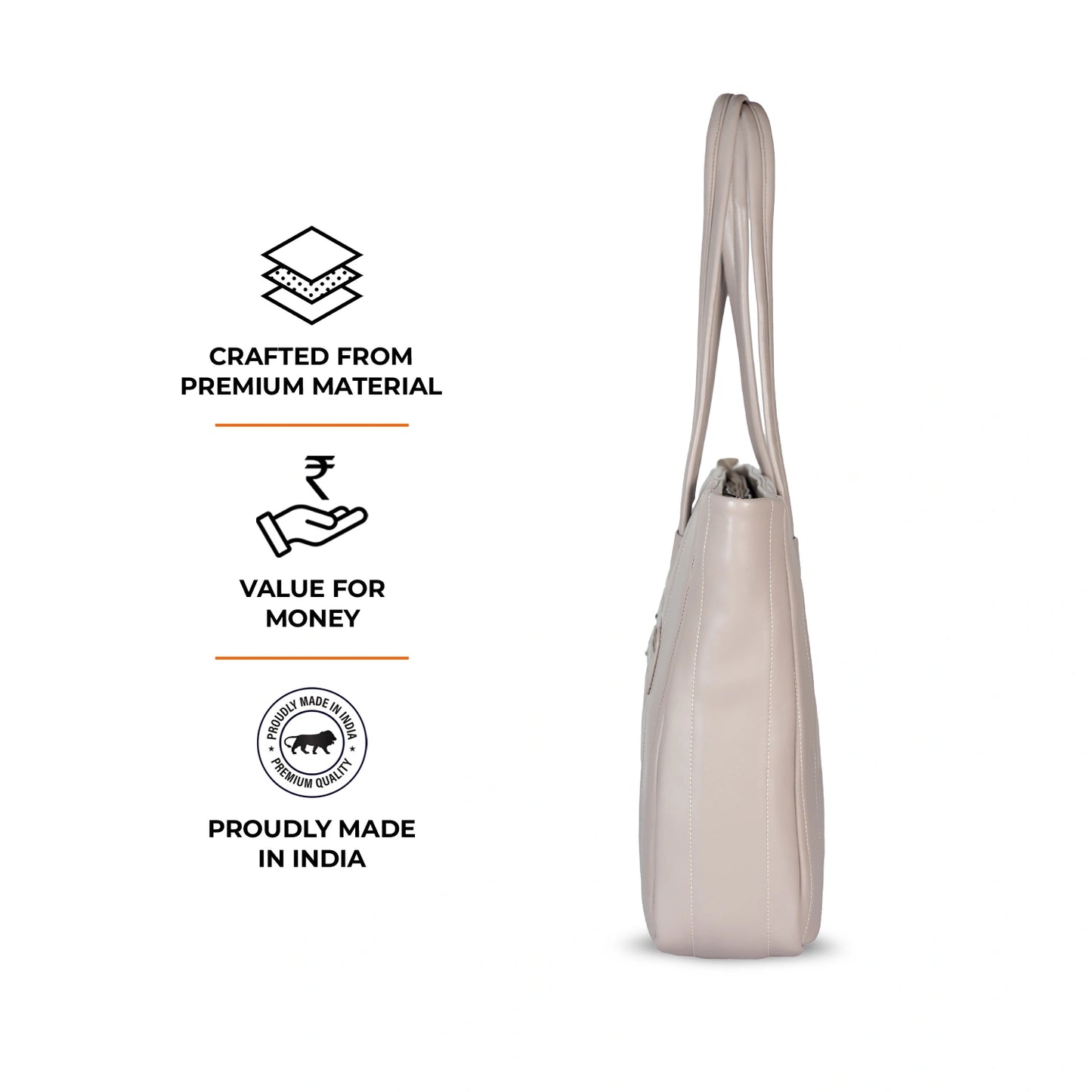 Laptop Tote Bag (Elara Soft Tote) – Work & College Bag with Padded Laptop Compartment