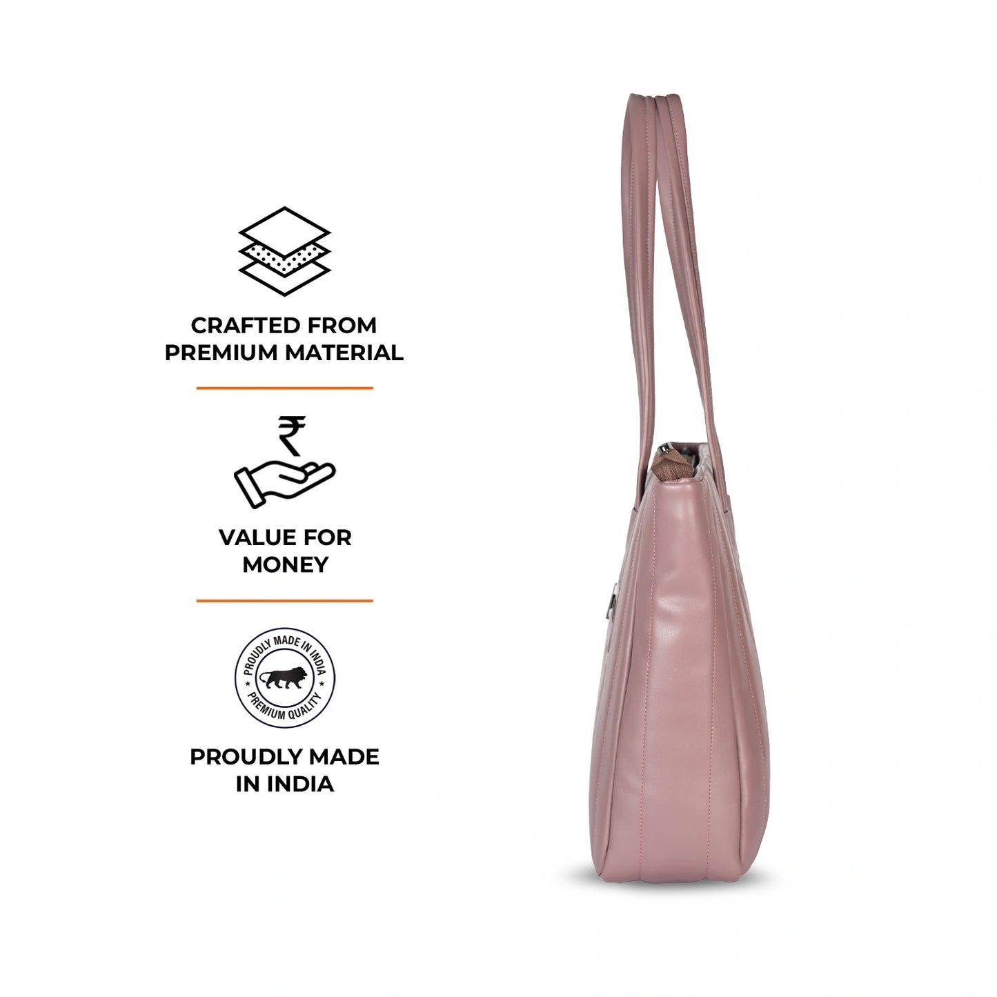 Laptop Tote Bag (Elara Soft Tote) – Work & College Bag with Padded Laptop Compartment