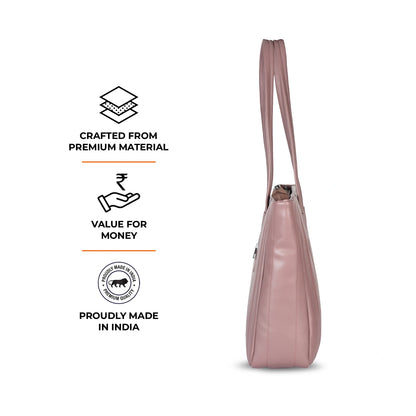 Laptop Tote Bag (Elara Soft Tote) – Work & College Bag with Padded Laptop Compartment