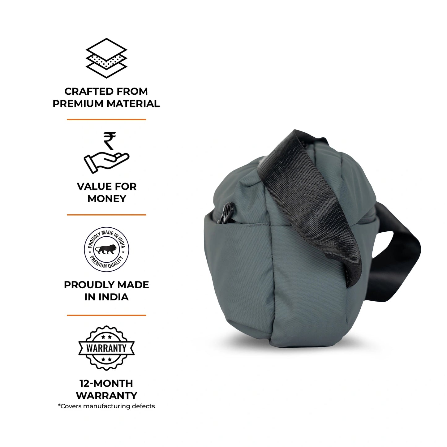 Cross Body Sling Bag For Men & Women