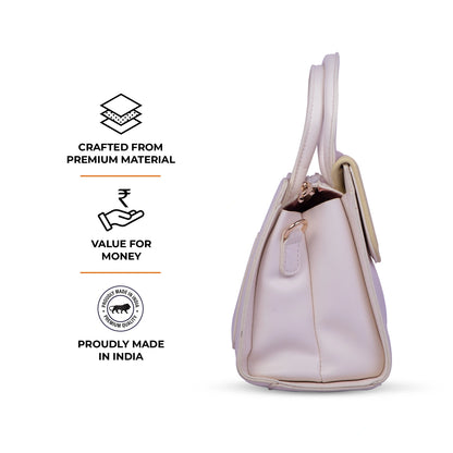 Aimleey Fleuré  – Dual Tone Handbag with Sling Strap