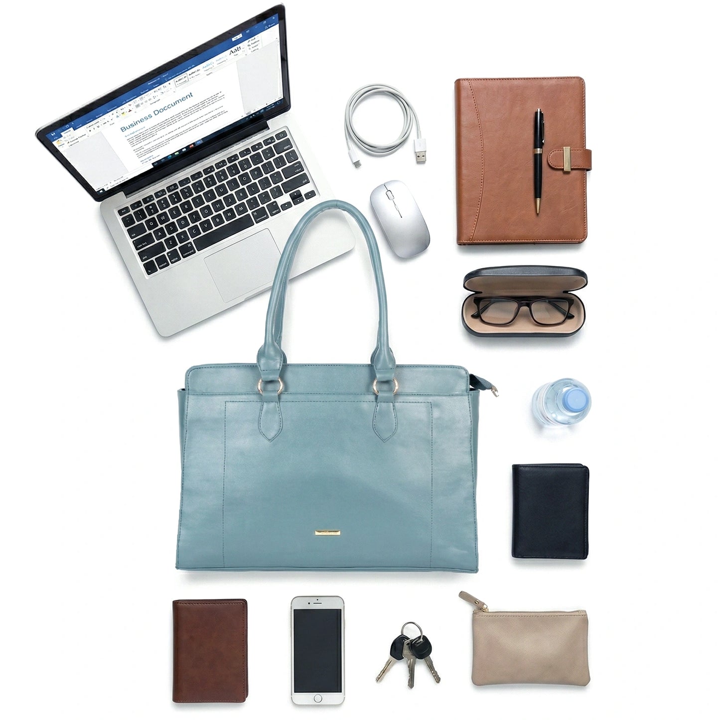 Laptop Tote Bag – Work & College Bag with Padded Laptop Compartment