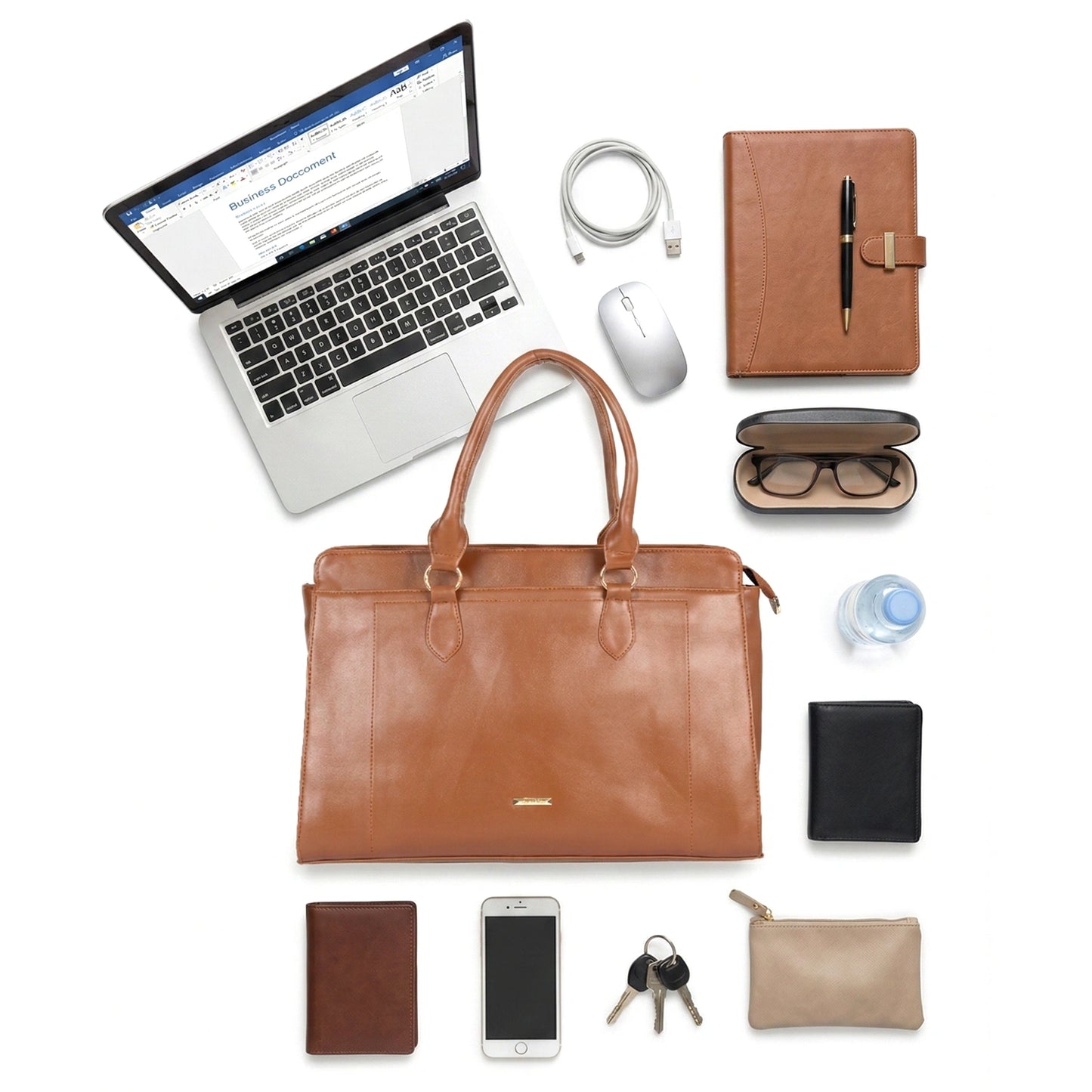 Laptop Tote Bag – Work & College Bag with Padded Laptop Compartment