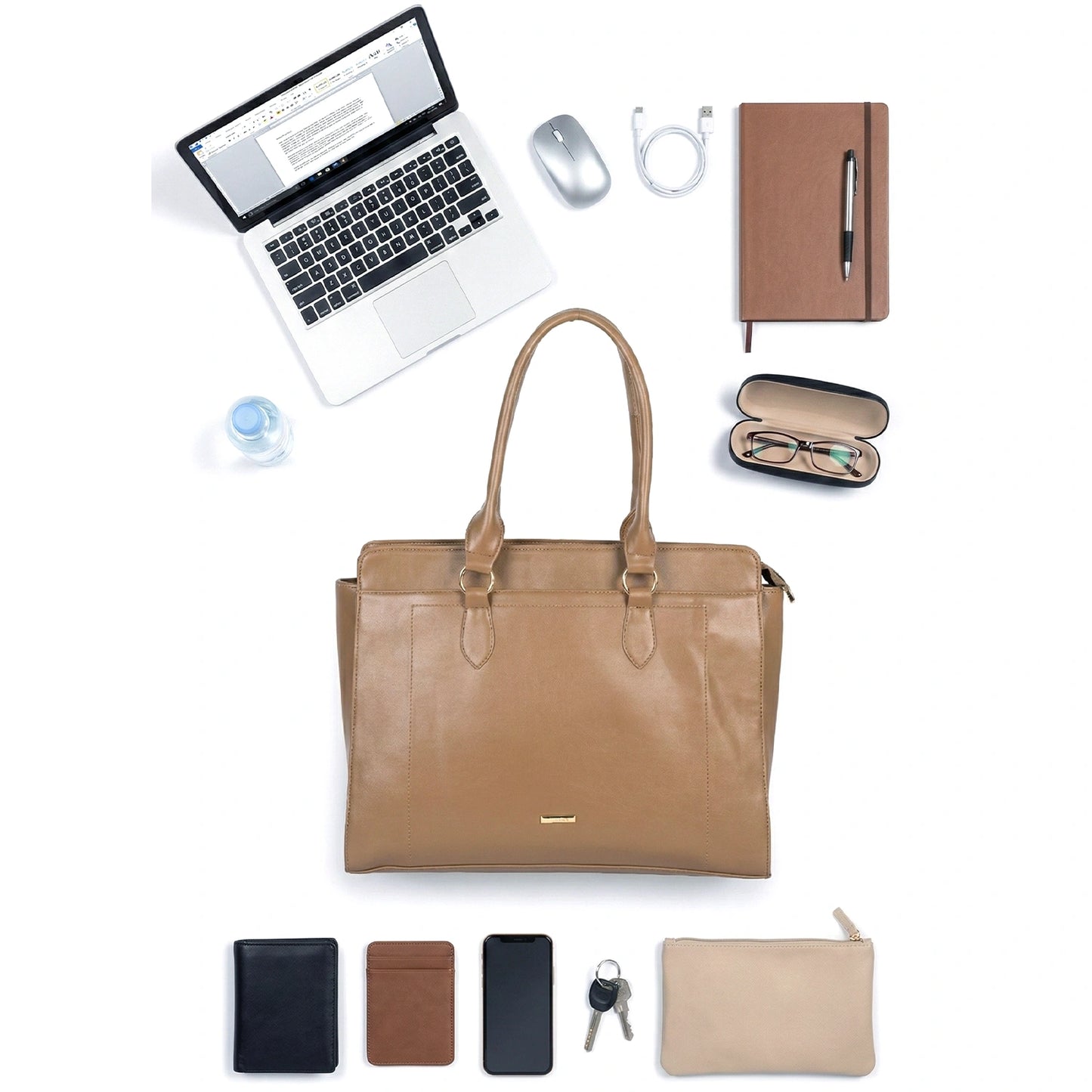 Laptop Tote Bag – Work & College Bag with Padded Laptop Compartment