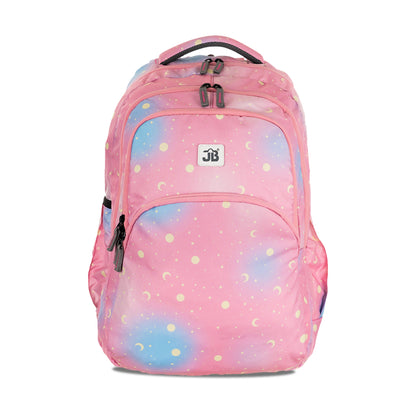 JB Printed (19inch)(47cm) Backpack(4zip) – Stylish & Spacious for School & College