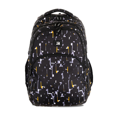 JB Printed (19inch)(47cm) Backpack(4zip) – Stylish & Spacious for School & College