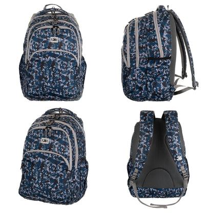 JB Printed (19inch)(47cm) Backpack(4zip) – Stylish & Spacious for School & College