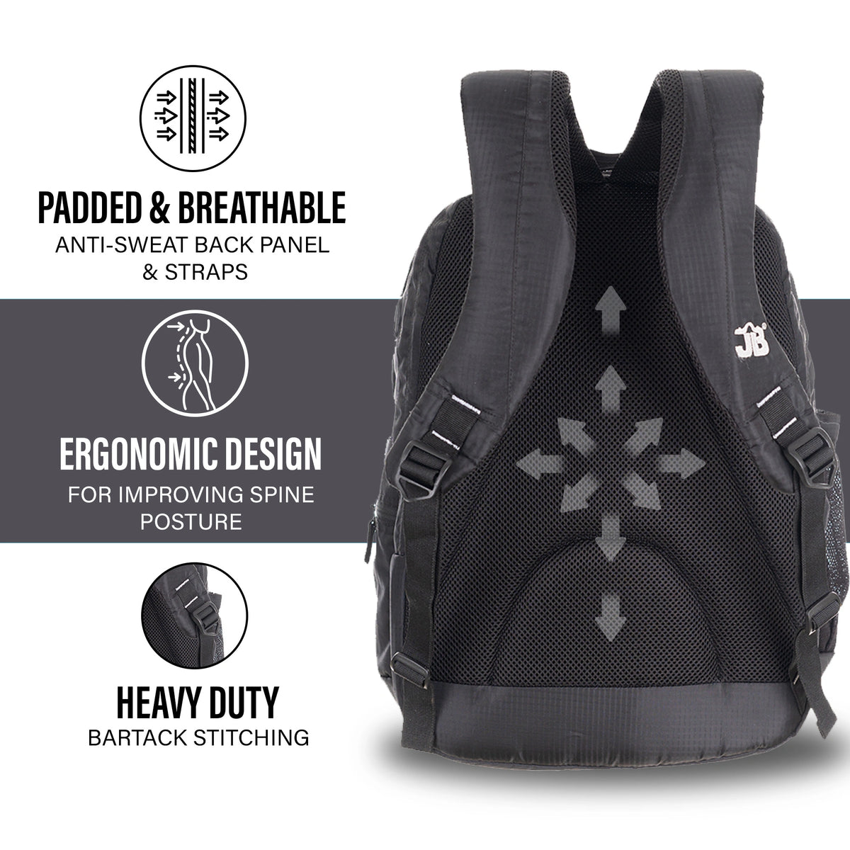 Gyard Pro Backpack Tech Guard Pro – Ultimate 35L Laptop Backpack by Just Bags – Justbags