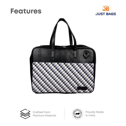 All-Over Printed Foam Leather Office Laptop Bag – Fits up to 15.5" Laptop