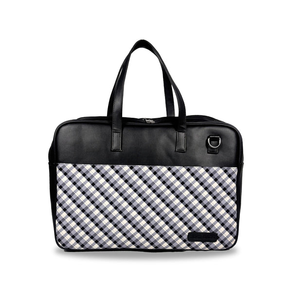All-Over Printed Foam Leather Office Laptop Bag – Fits up to 15.5" Laptop