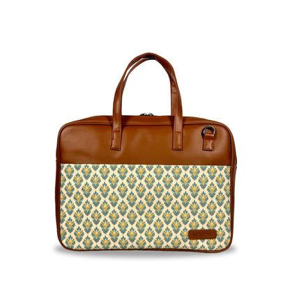 All-Over Printed Foam Leather Office Laptop Bag – Fits up to 15.5" Laptop