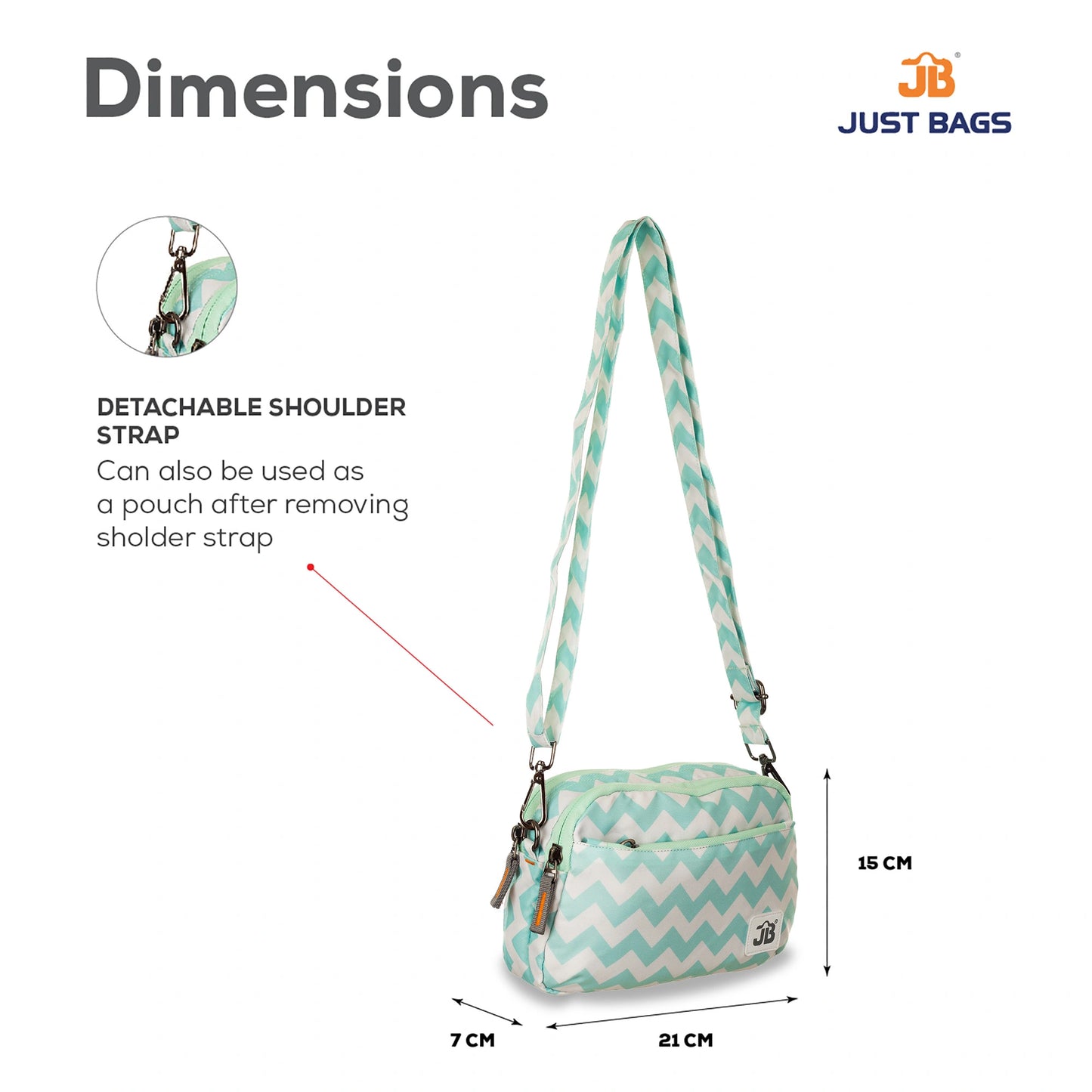 EcoChic Dual Carry Printed Sling Bag