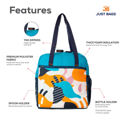 Classic College/School Bag(48cm)(19 inches) & Tiffin Bag(26cm) Combo – Stylish, Durable & Water-Resistant | Lightweight Backpack