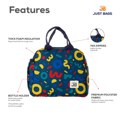 Classic School Bag(43cm)(17 inches) & Tiffin Bag(26cm) Combo – Stylish, Durable & Water-Resistant | Lightweight Backpack