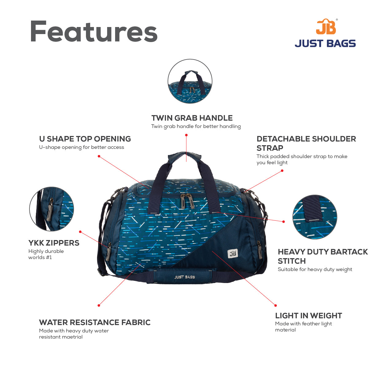 Rio Travel Duffel Bag - 20 inch  (35L)
