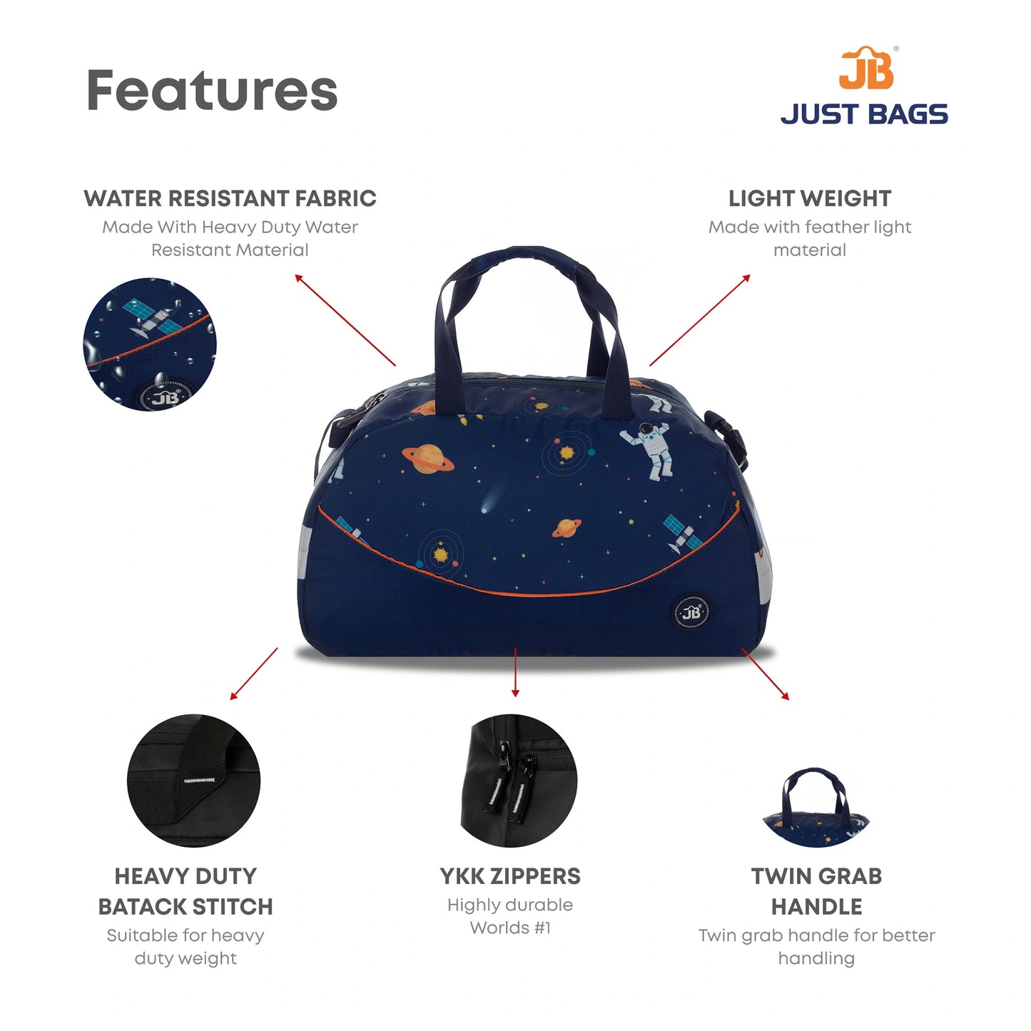 Stylish Kids' Printed Duffel Bag – Perfect Weekender!