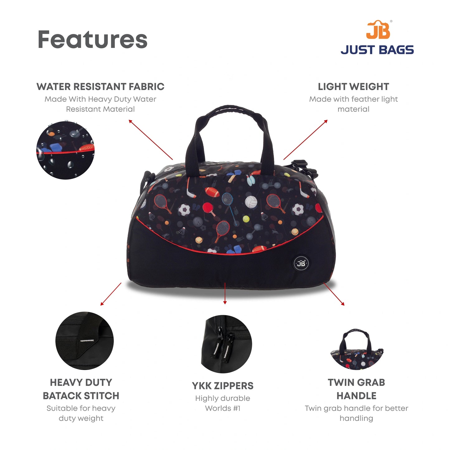 Stylish Kids' Printed Duffel Bag – Perfect Weekender!