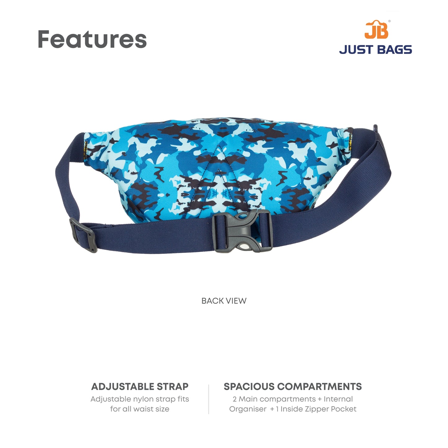 JB Roam Ready Multipurpose Printed Waist Pouch
