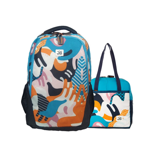 Classic College/School Bag(48cm)(19 inches) & Tiffin Bag(26cm) Combo – Stylish, Durable & Water-Resistant | Lightweight Backpack
