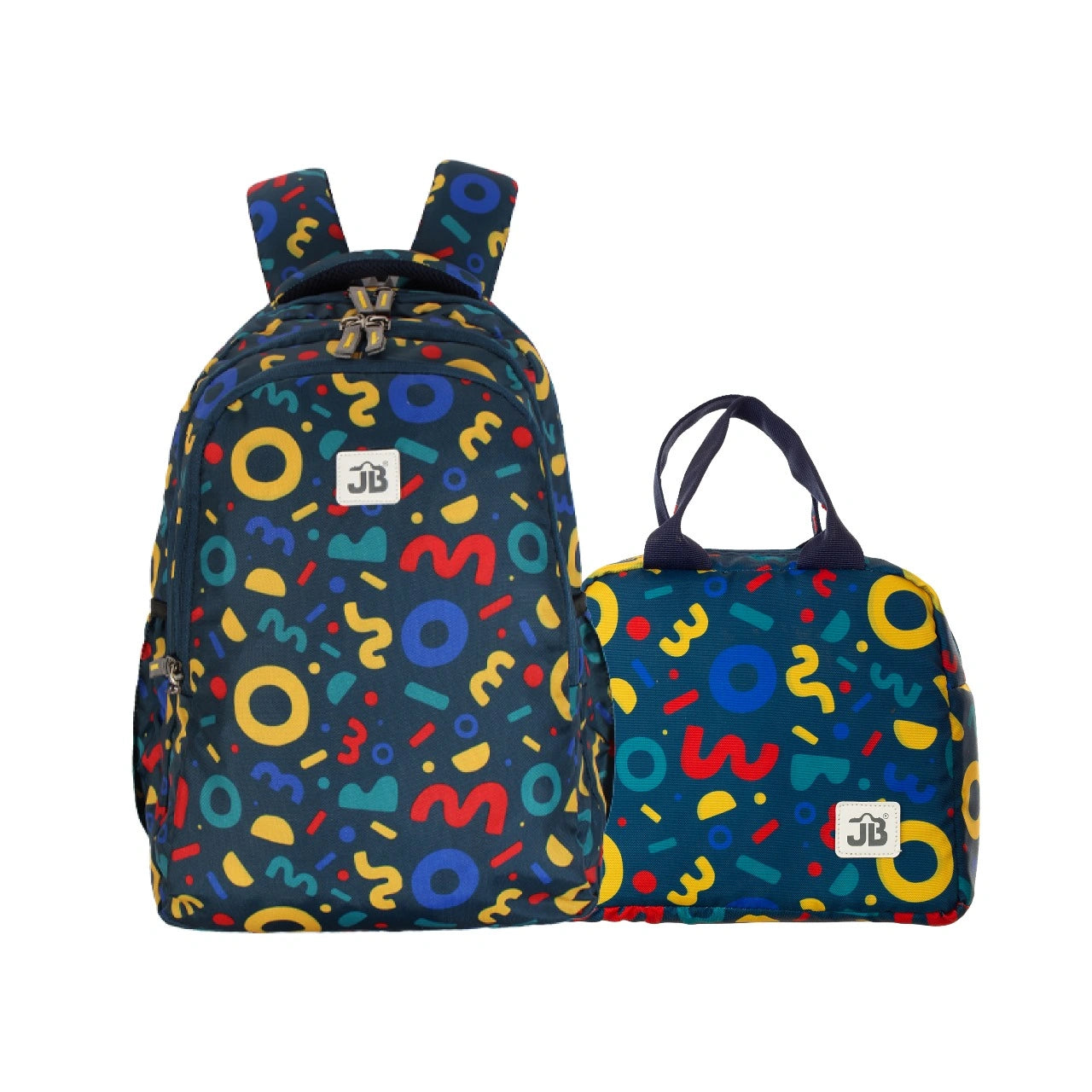 Classic School Bag(43cm)(17 inches) & Tiffin Bag(26cm) Combo – Stylish, Durable & Water-Resistant | Lightweight Backpack