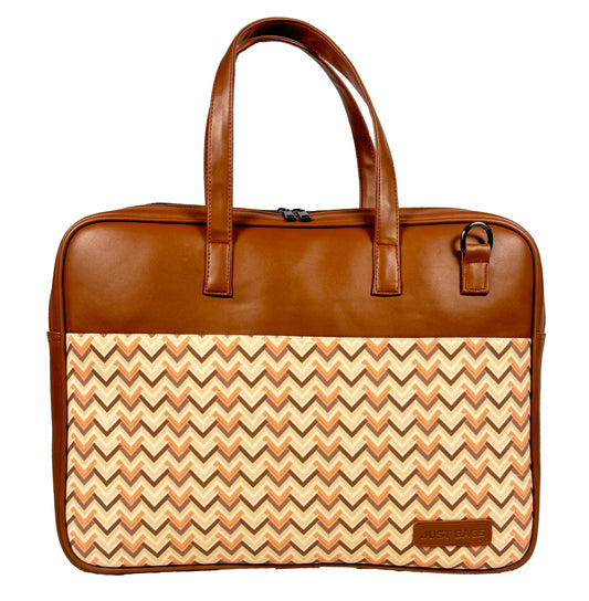 All-Over Printed Foam Leather Office Laptop Bag – Fits up to 15.5" Laptop