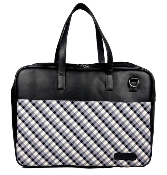 All-Over Printed Foam Leather Office Laptop Bag – Fits up to 15.5" Laptop