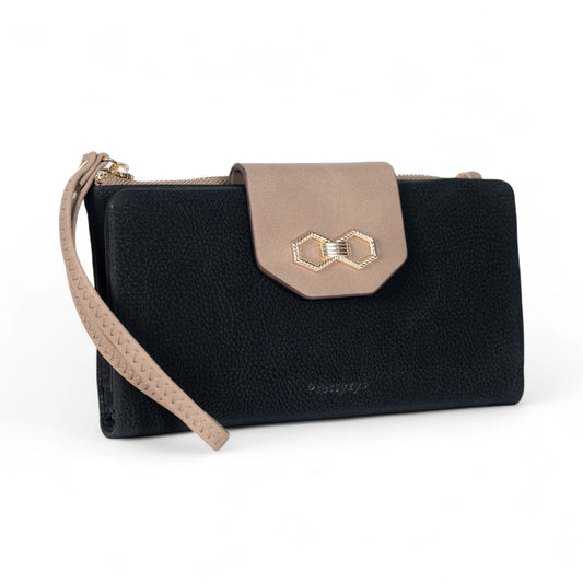 Sophisticated Wallet with Strap & Multi-Compartment Design