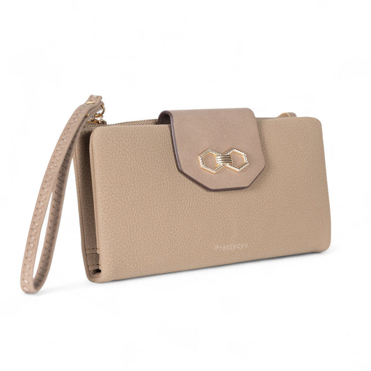 Sophisticated Wallet with Strap & Multi-Compartment Design